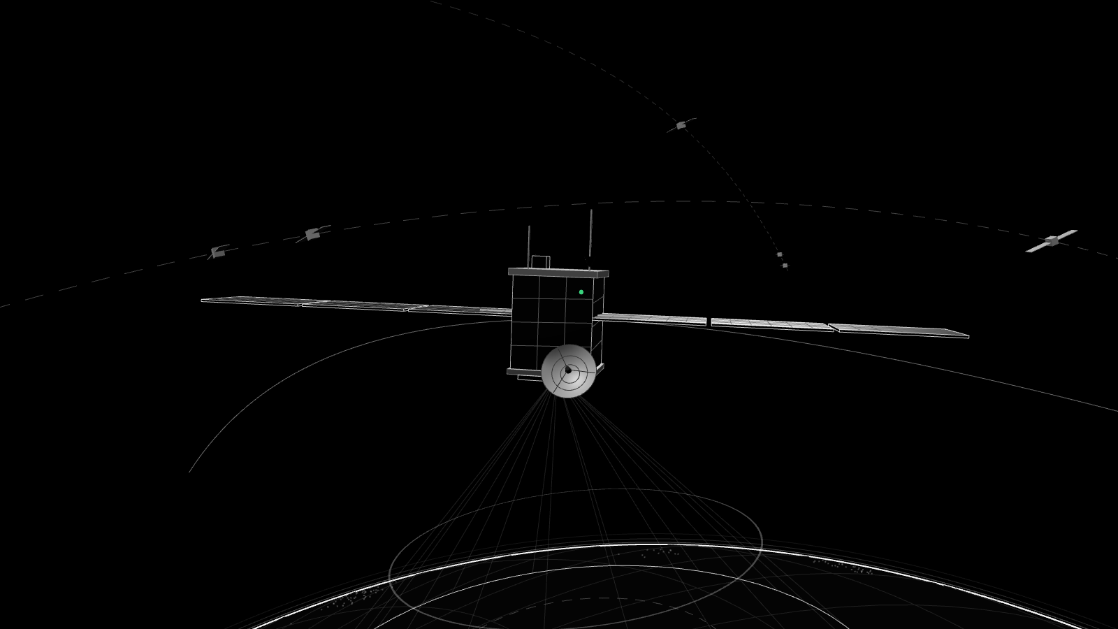 Black-and-white 3D render illustrating: NASA moves ahead with PRIMA, its infrared telescope for 2033