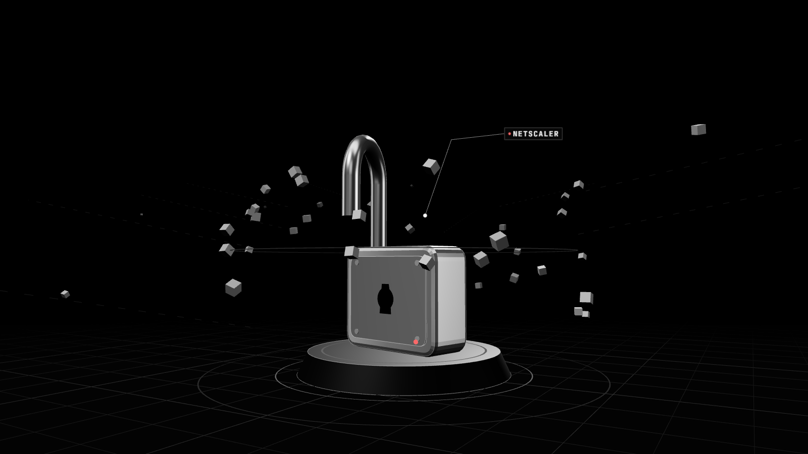 Render 3D en blanco y negro que ilustra: Citrix confirma dos días cero en NetScaler que ya se explotan; CISA pide actuar
