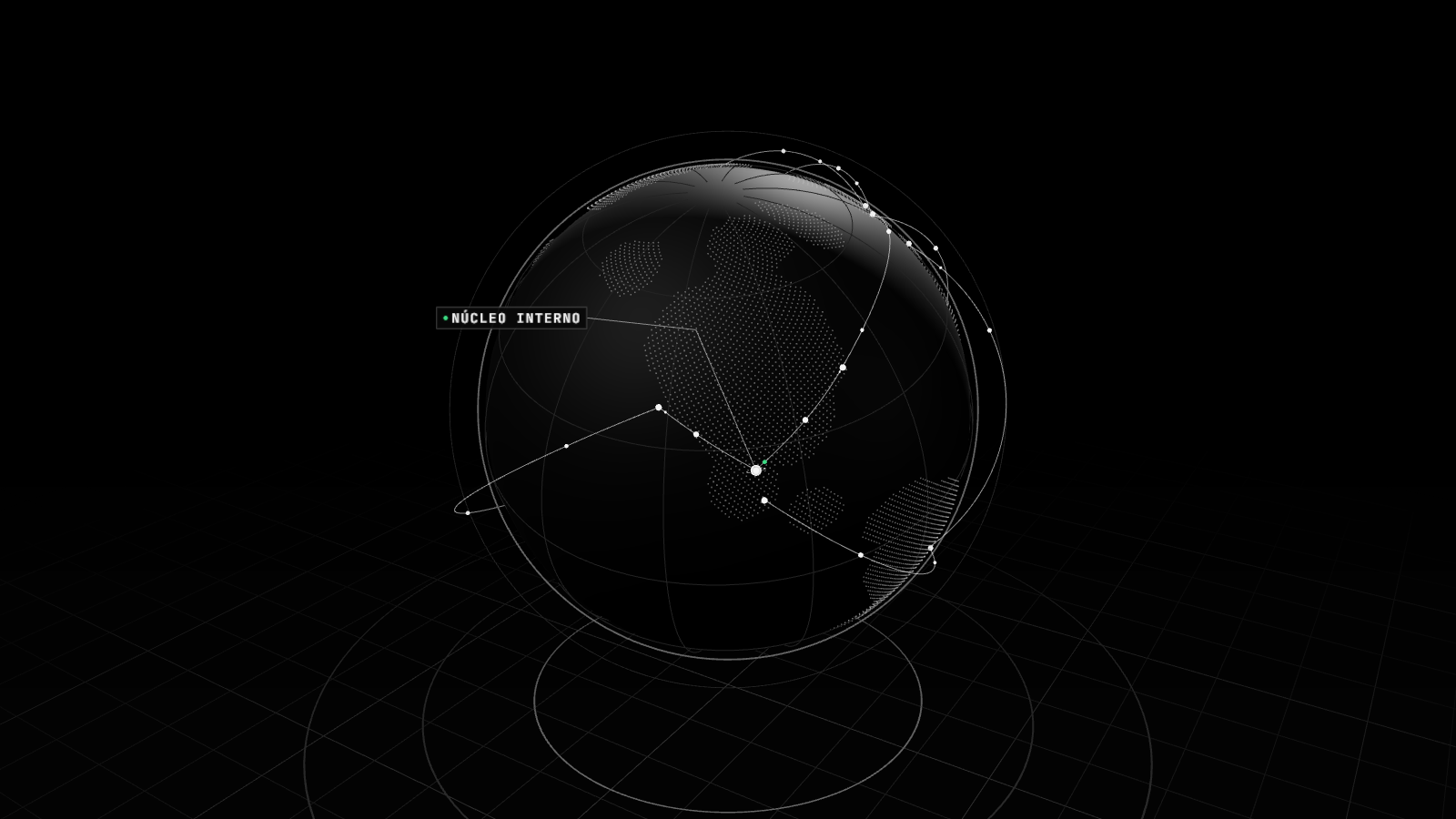 Render 3D en blanco y negro que ilustra: Un estudio liga el núcleo interno de la Tierra con los milisegundos que cambia el día