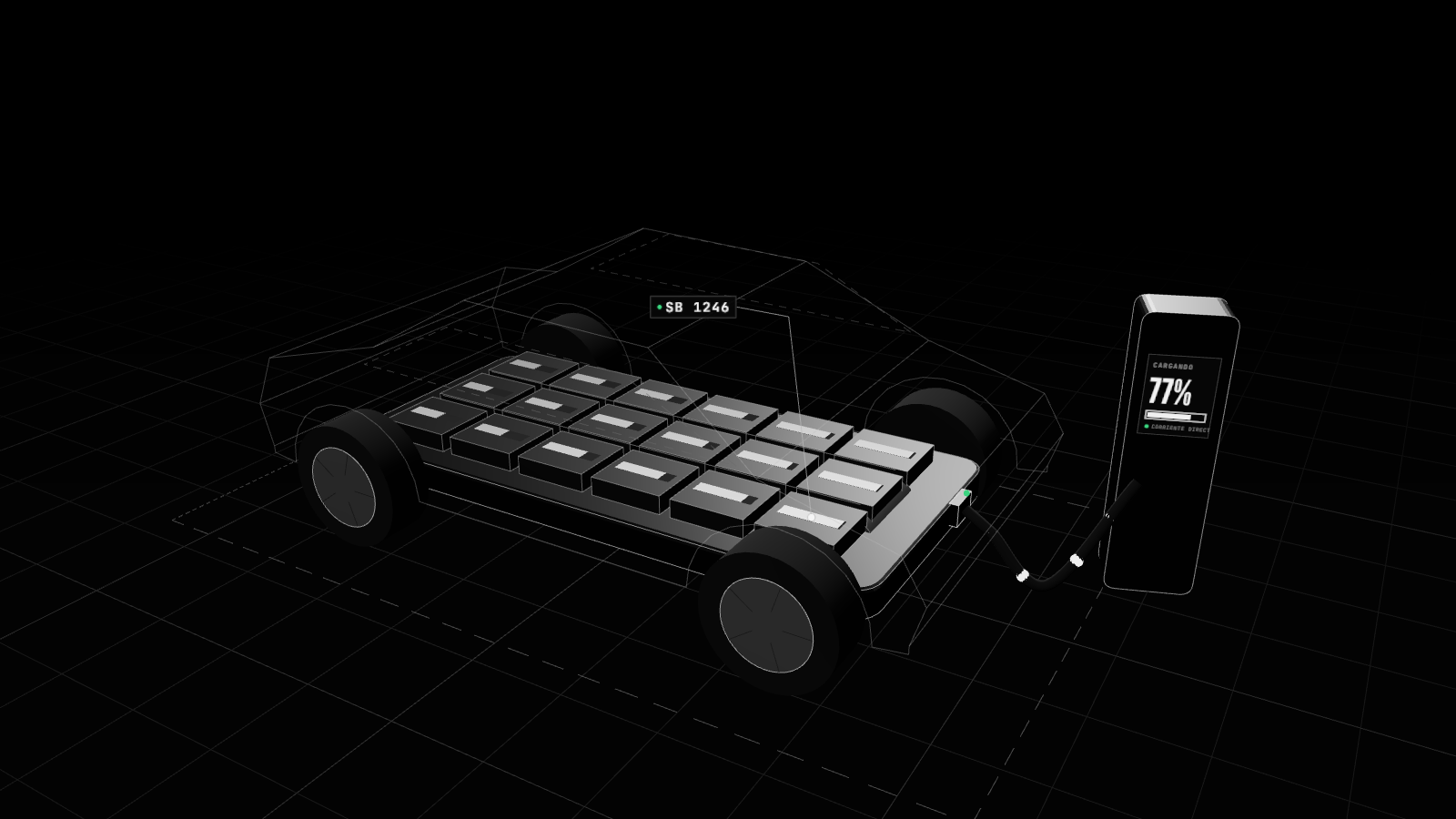 Render 3D en blanco y negro que ilustra: California multará a los robotaxis que estorben a policías y bomberos más de 30 minutos